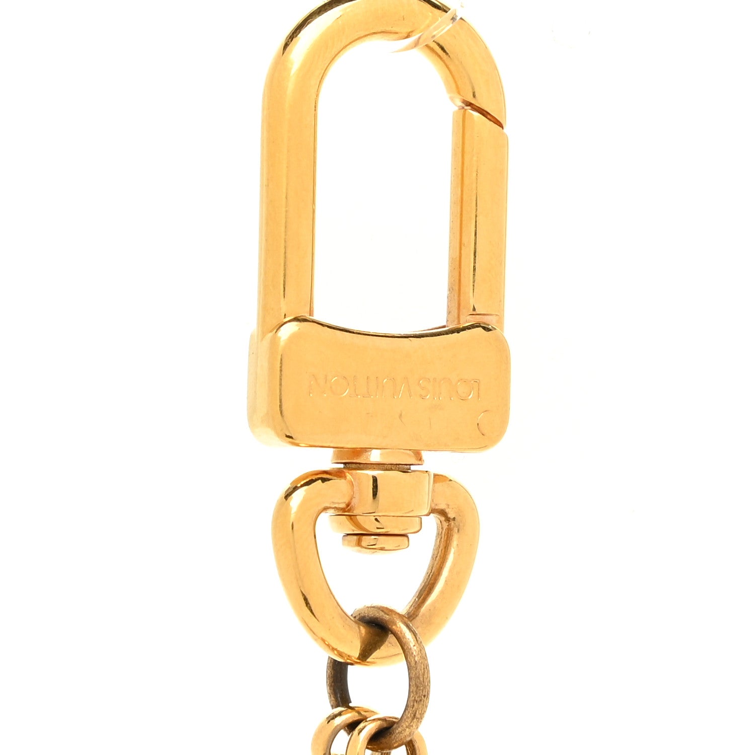 Louis Vuitton Metal Eclipse Bag Charm Key Holder Gold 4 of 6