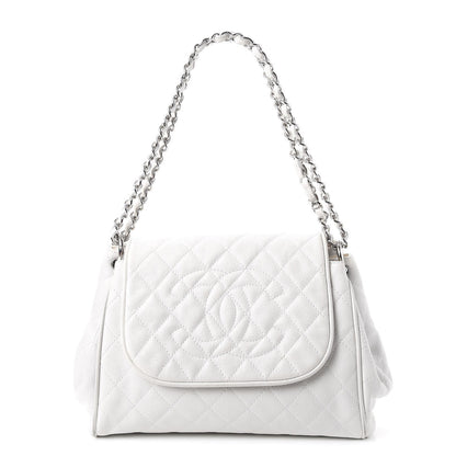 Chanel Caviar Quilted Timeless Accordion Flap White 1 of 15