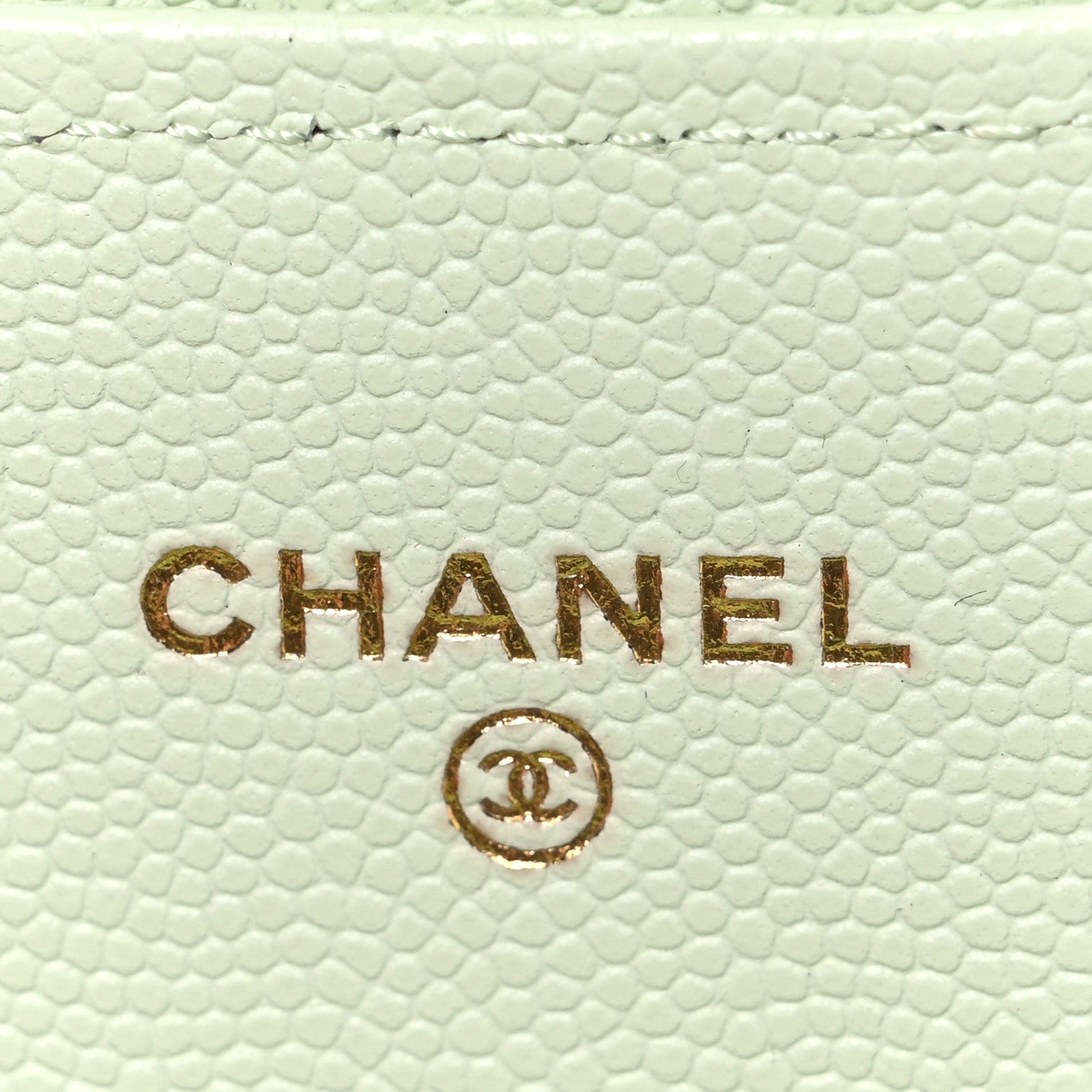 Chanel Caviar Quilted Large Gusset Flap Wallet Light Green 6 of 8