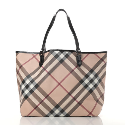 Burberry Nova Check Large Nickie Tote Black 3 of 16