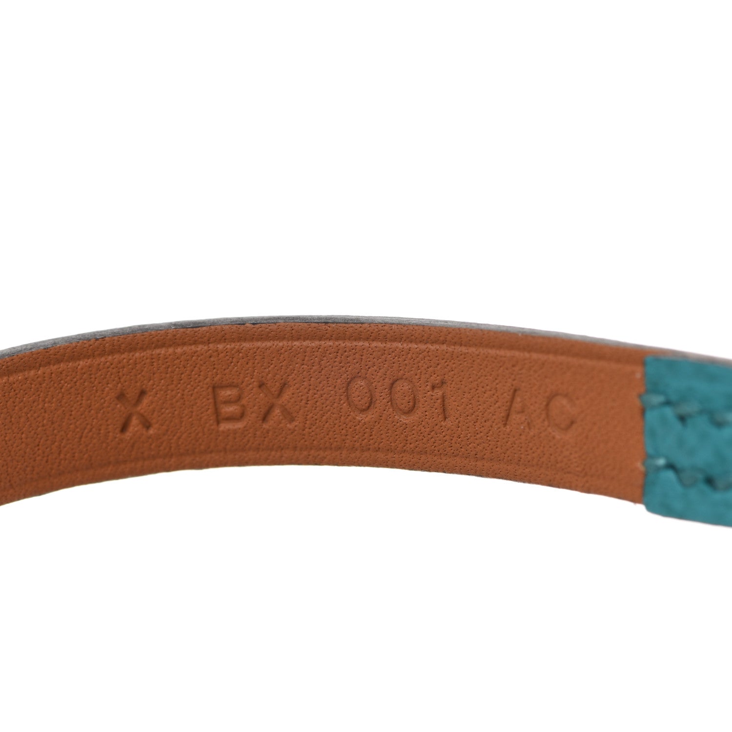 Hermes Epsom Micro Rivale Bracelet M Bleu Paon 5 of 7