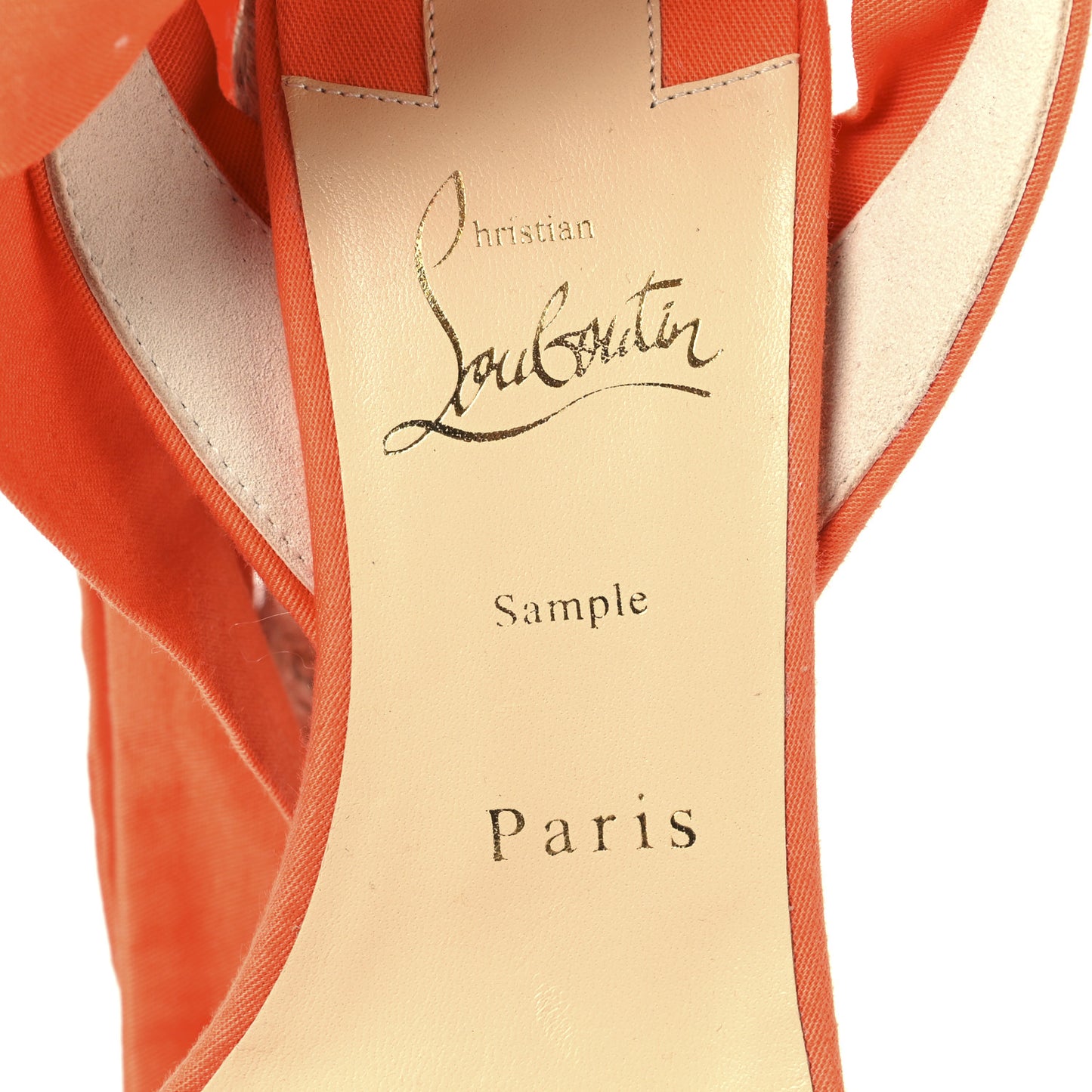 Gabardine Mariza Du Desert 130 Sandals 38 Orange