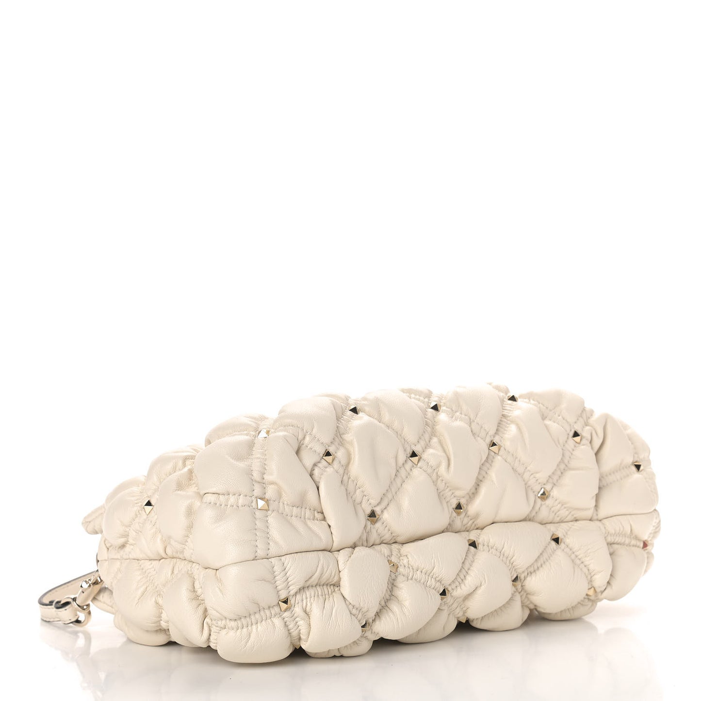 Nappa Spikeme Clutch Ivory