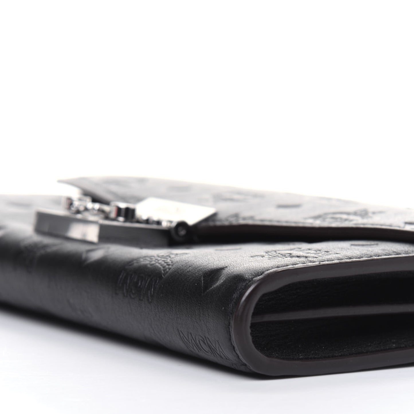 Calfskin Ottomar Large Patricia Wallet On Chain Black