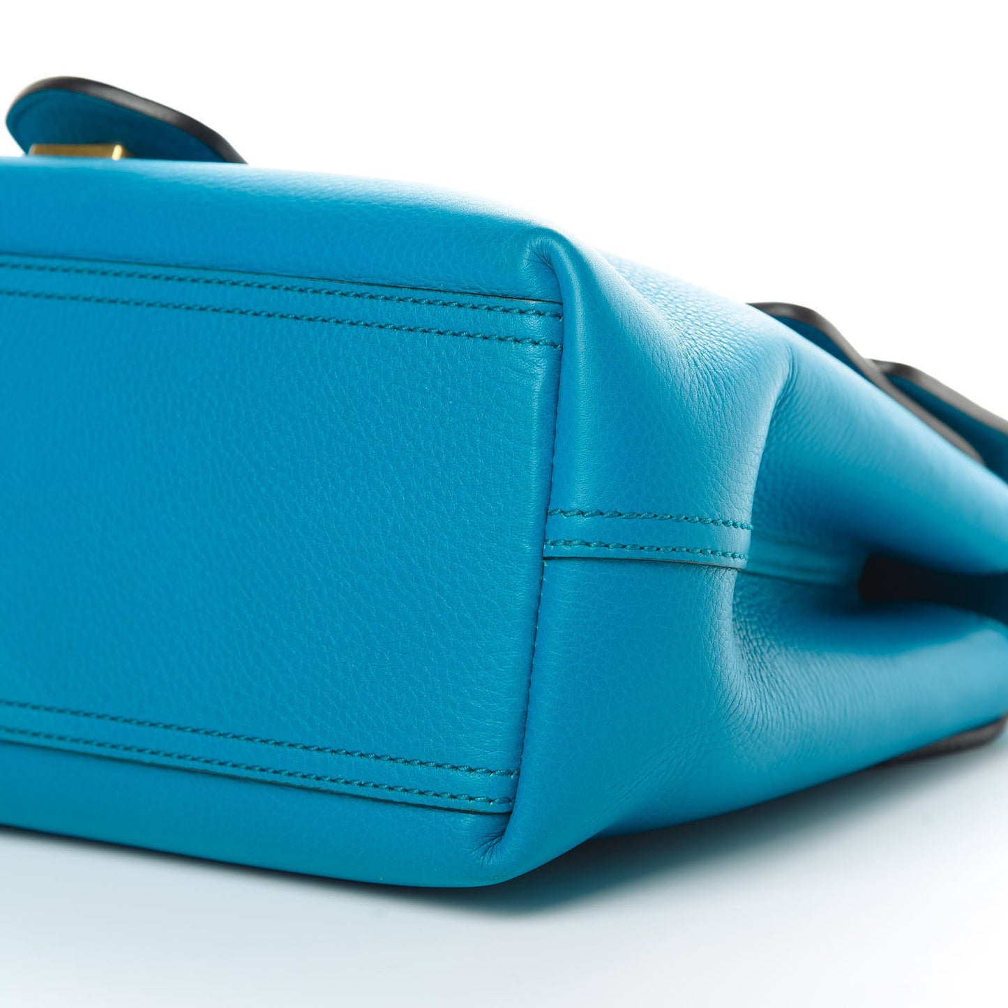 Calfskin GG Marmont Shoulder Bag Turquoise