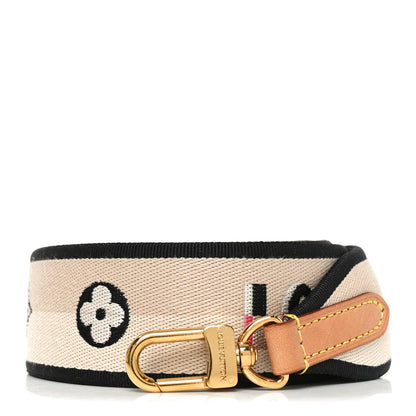 Louis Vuitton Jacquard Speedy Bandouliere 20 Shoulder Strap Black 1 of 3