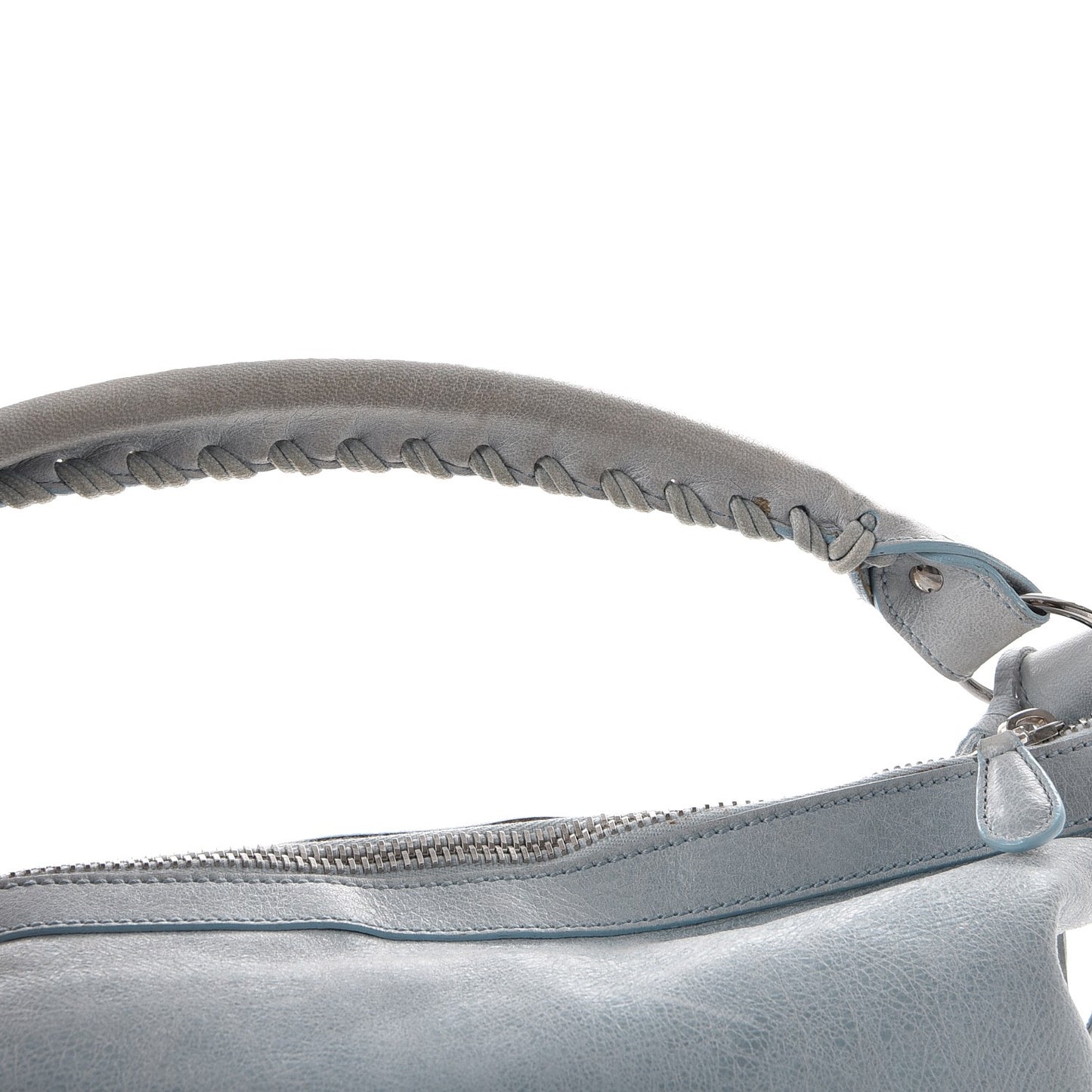 Agneau Giant 21 Silver Hardware Day Hobo Sky Blue