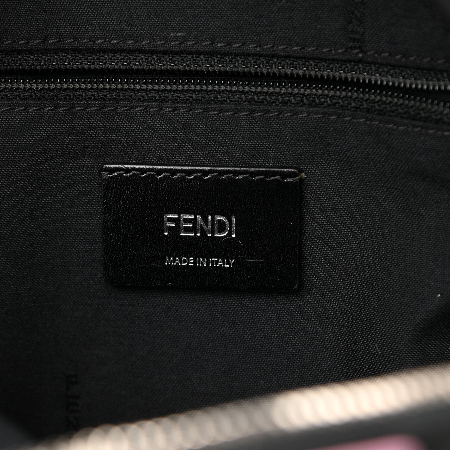 Fendi Nylon Vitello Fox Goat Fur Monster Eyes Mini Backpack Black Multicolor Sky 8 of 10