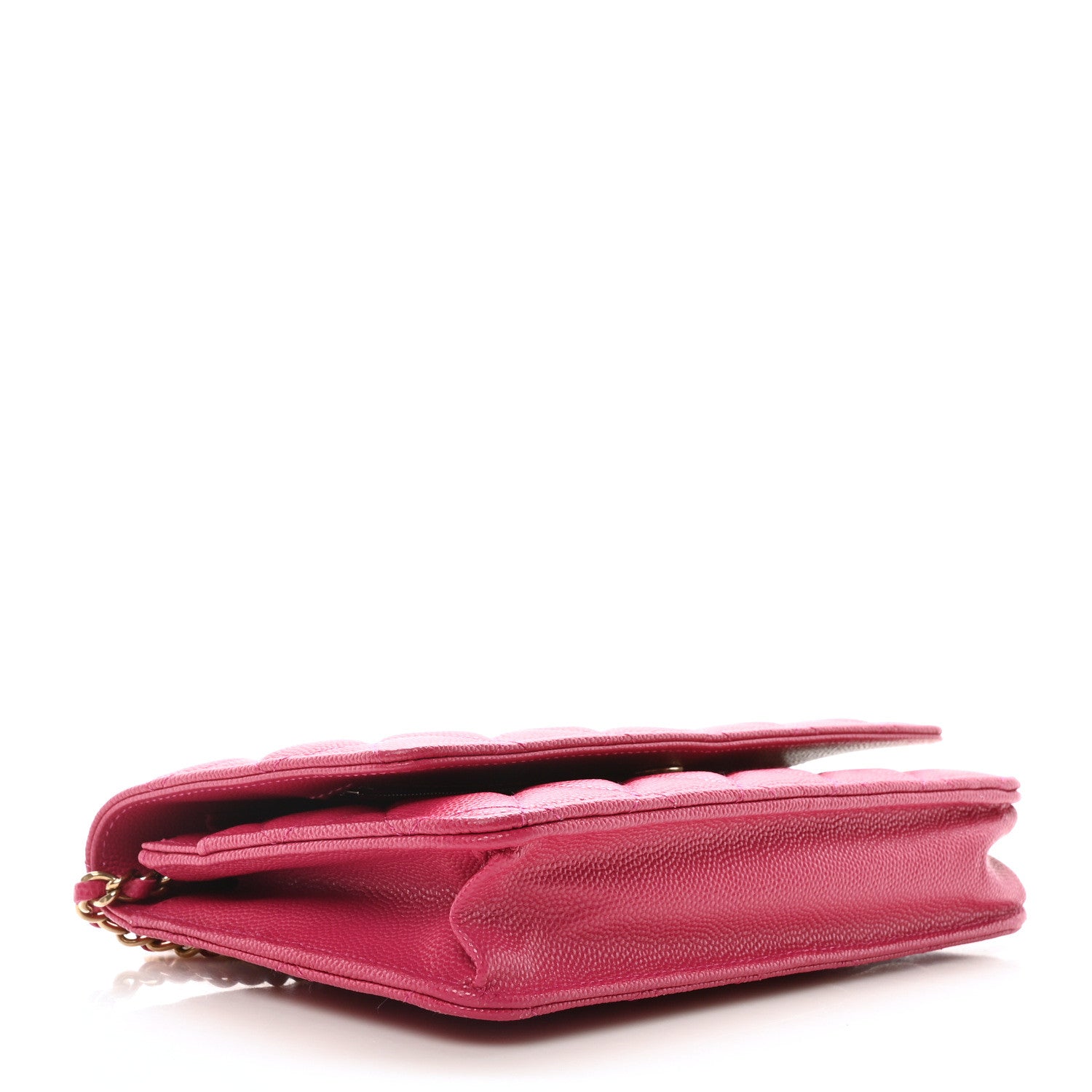Chanel Caviar Quilted Wallet On Chain WOC Fuchsia 4 of 11