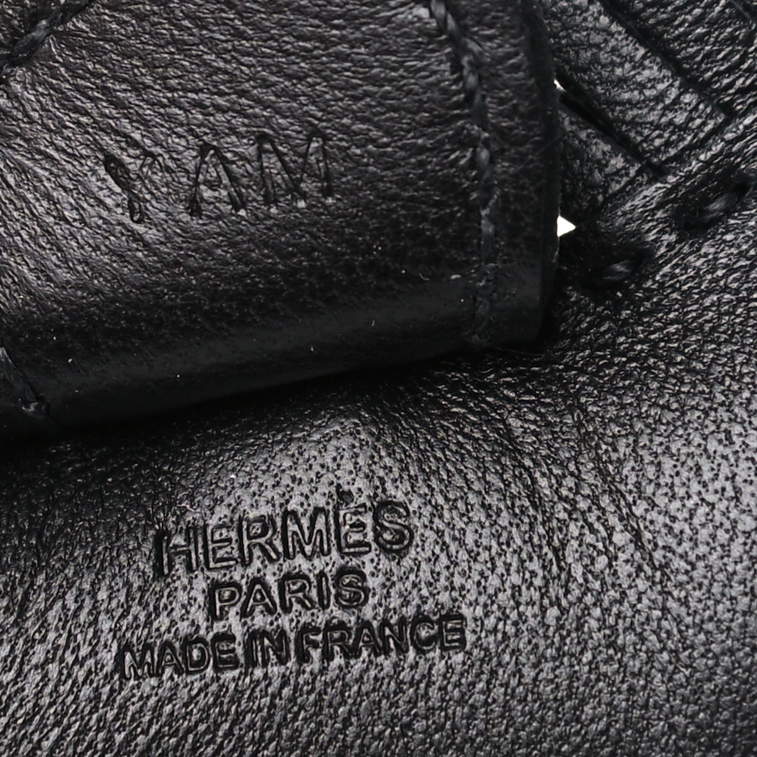 Hermes Milo Lambskin Grigri Rodeo Horse Bag Charm PM So Black 3 of 4