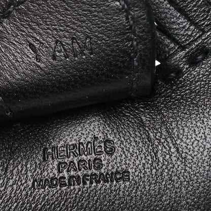 Hermes Milo Lambskin Grigri Rodeo Horse Bag Charm PM So Black 3 of 4