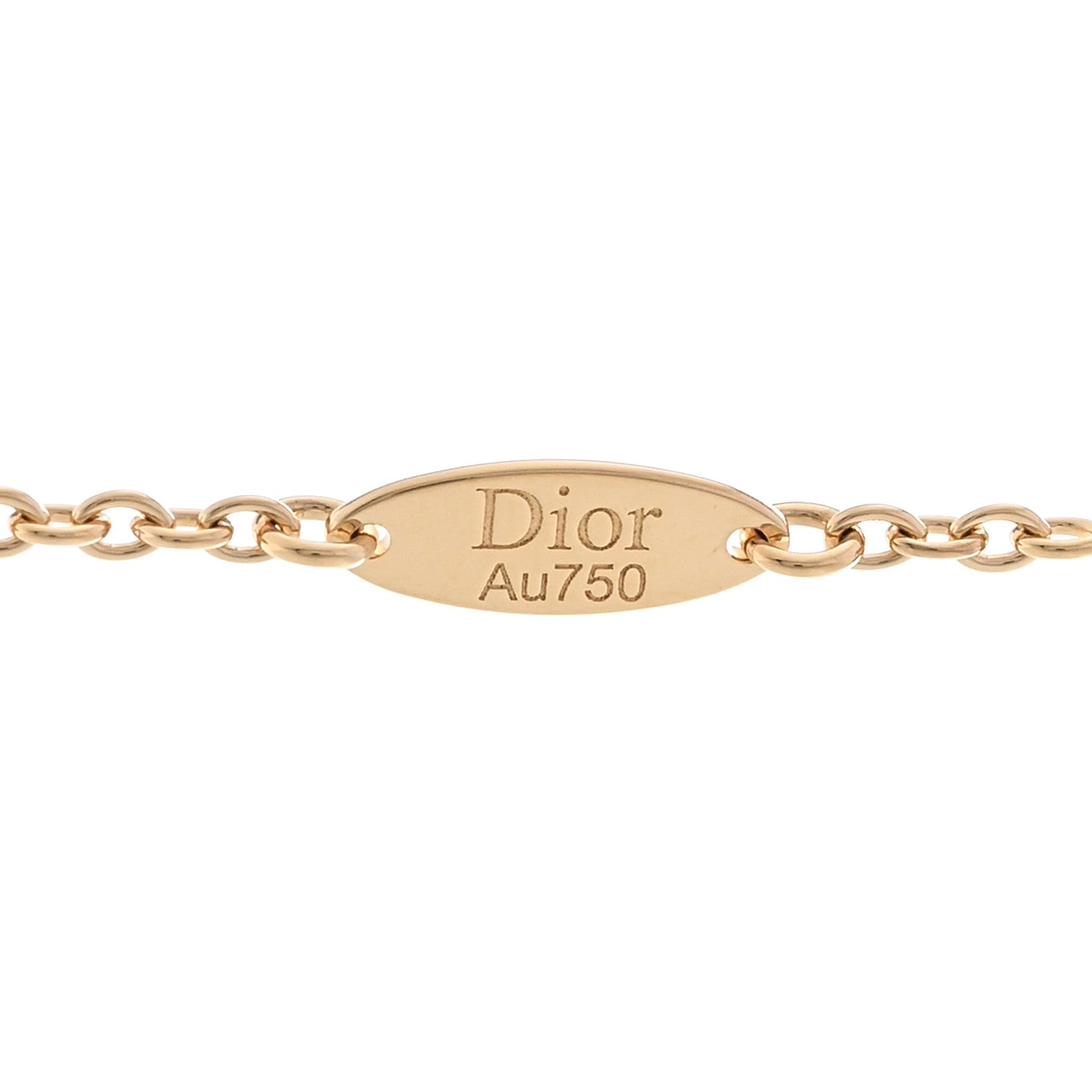 Christian Dior 18K Yellow Gold Emerald Mimirose Pendant Necklace 5 of 6