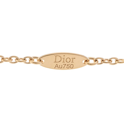 Christian Dior 18K Yellow Gold Emerald Mimirose Pendant Necklace 5 of 6