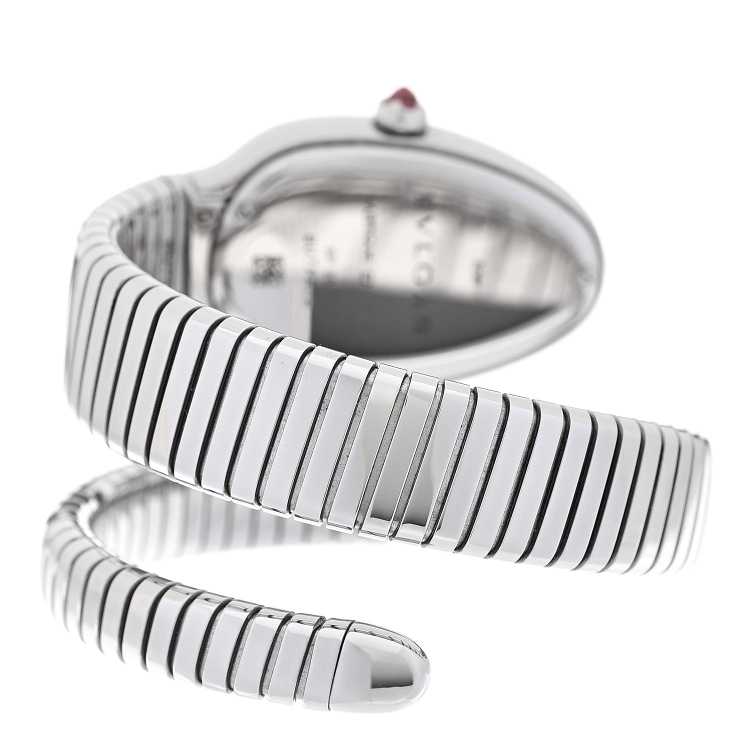 Bulgari Stainless Steel Diamond Bezel 35mm Serpenti Tubogas Quartz Watch 3 of 5