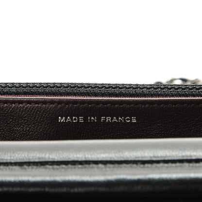 Chanel Lambskin Quilted Wallet On Chain WOC Black 6 of 8