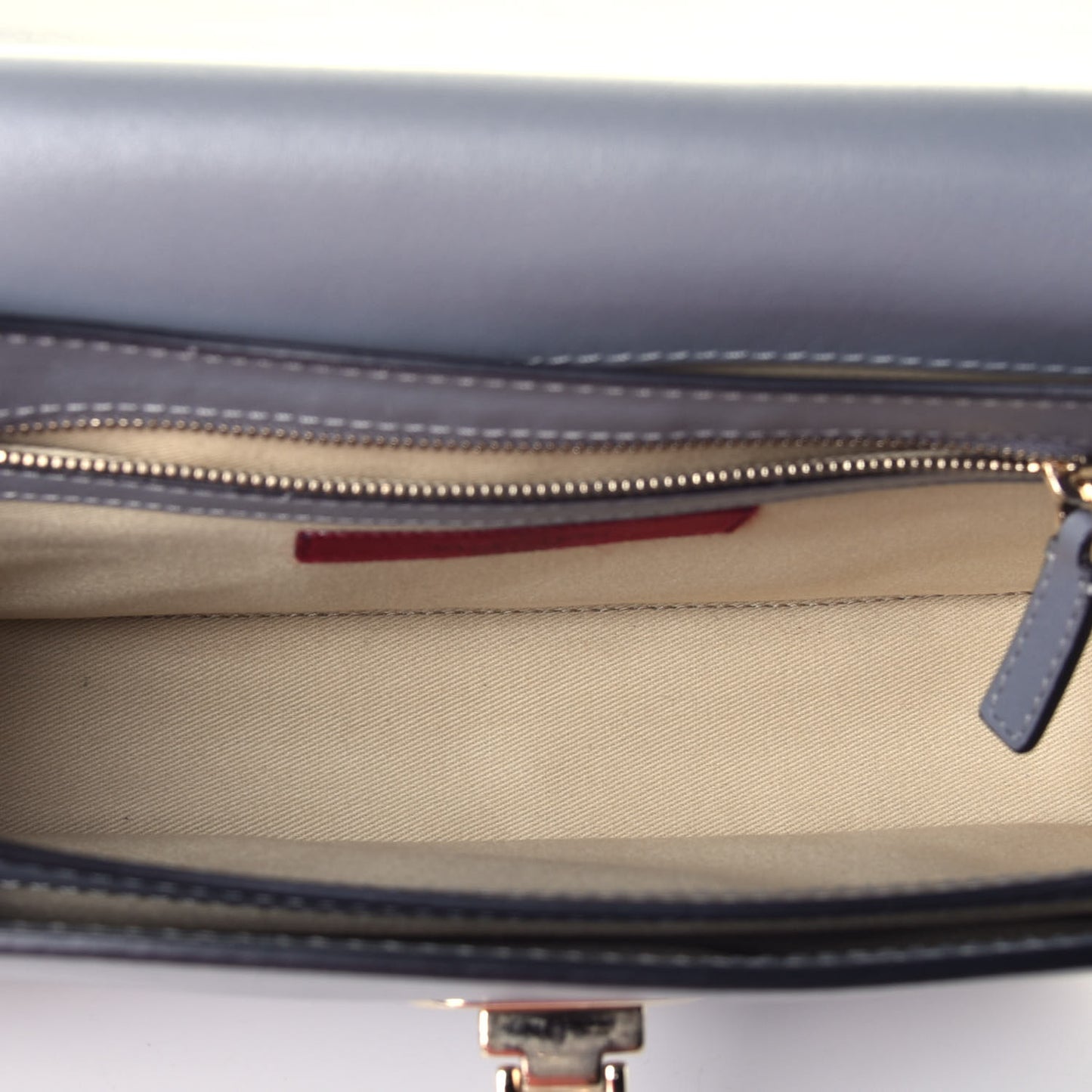 Vitello Medium Rockstud Flap Saddle Bag Light Stone