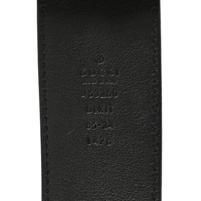 Gucci Moon Calfskin Pearl Double G 40mm Belt 85 34 Black Cream 3 of 5