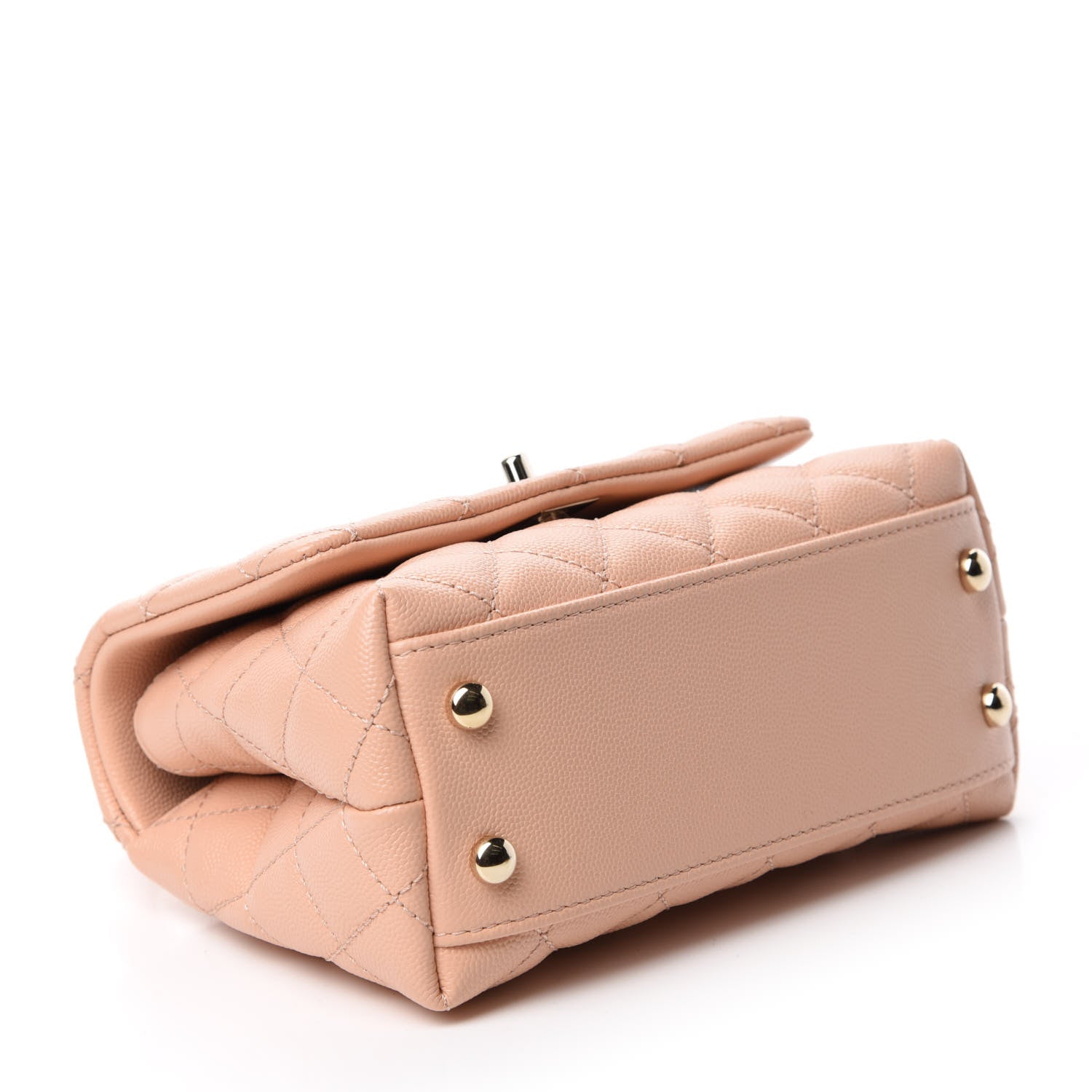 Chanel Caviar Quilted Extra Mini Coco Handle Flap Light Pink 4 of 11