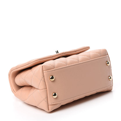 Chanel Caviar Quilted Extra Mini Coco Handle Flap Light Pink 4 of 11