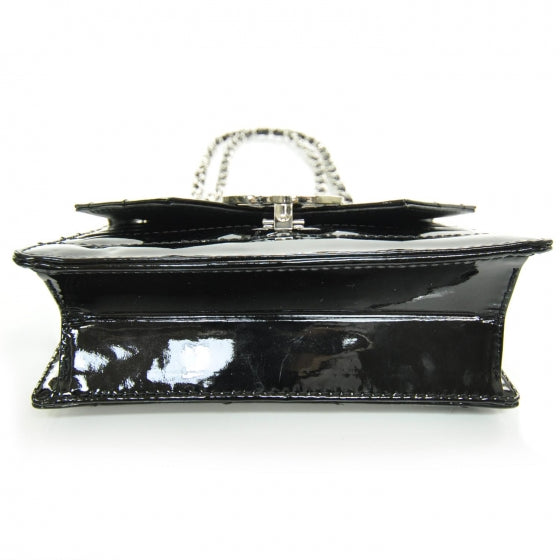 Patent Small Chevron Flap Black