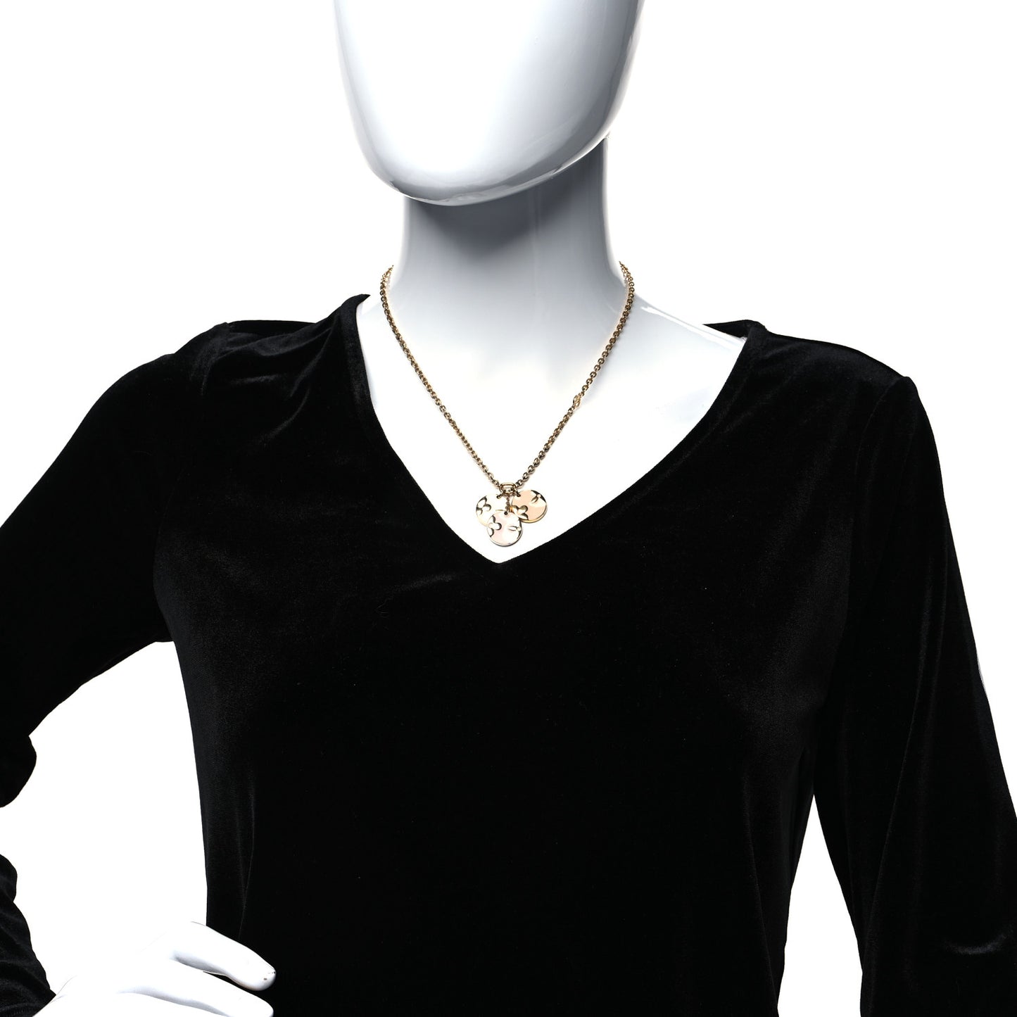 Monogram Charms Necklace Gold