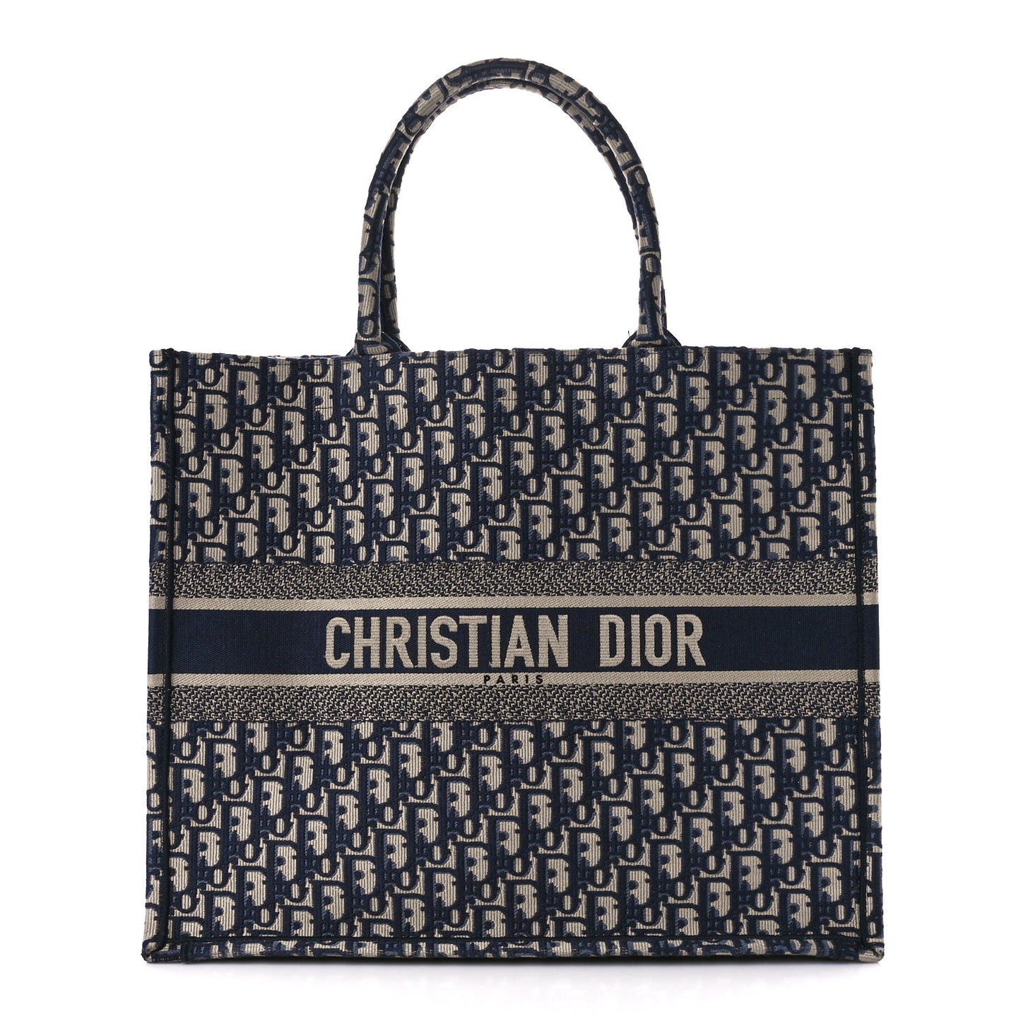 Oblique Large Book Tote Blue Multicolor