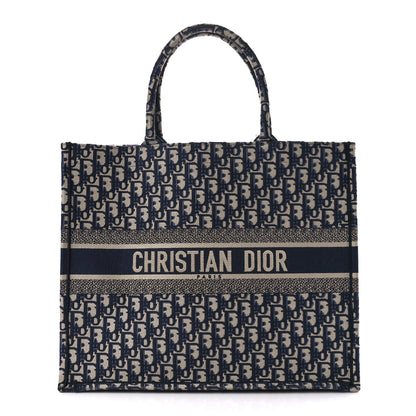 Christian Dior Oblique Large Book Tote Blue Multicolor 1 of 12