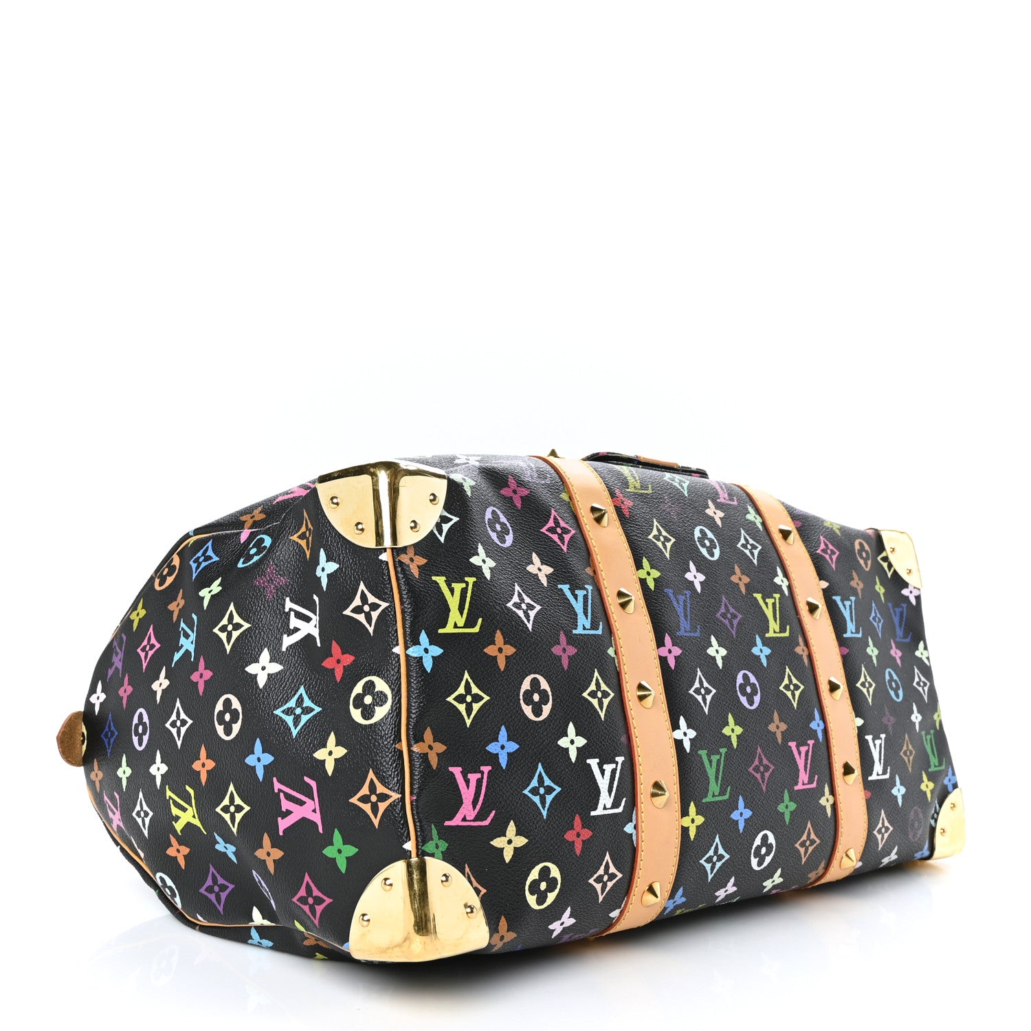 Louis Vuitton Monogram Multicolor Keepall 45 Black 4 of 10