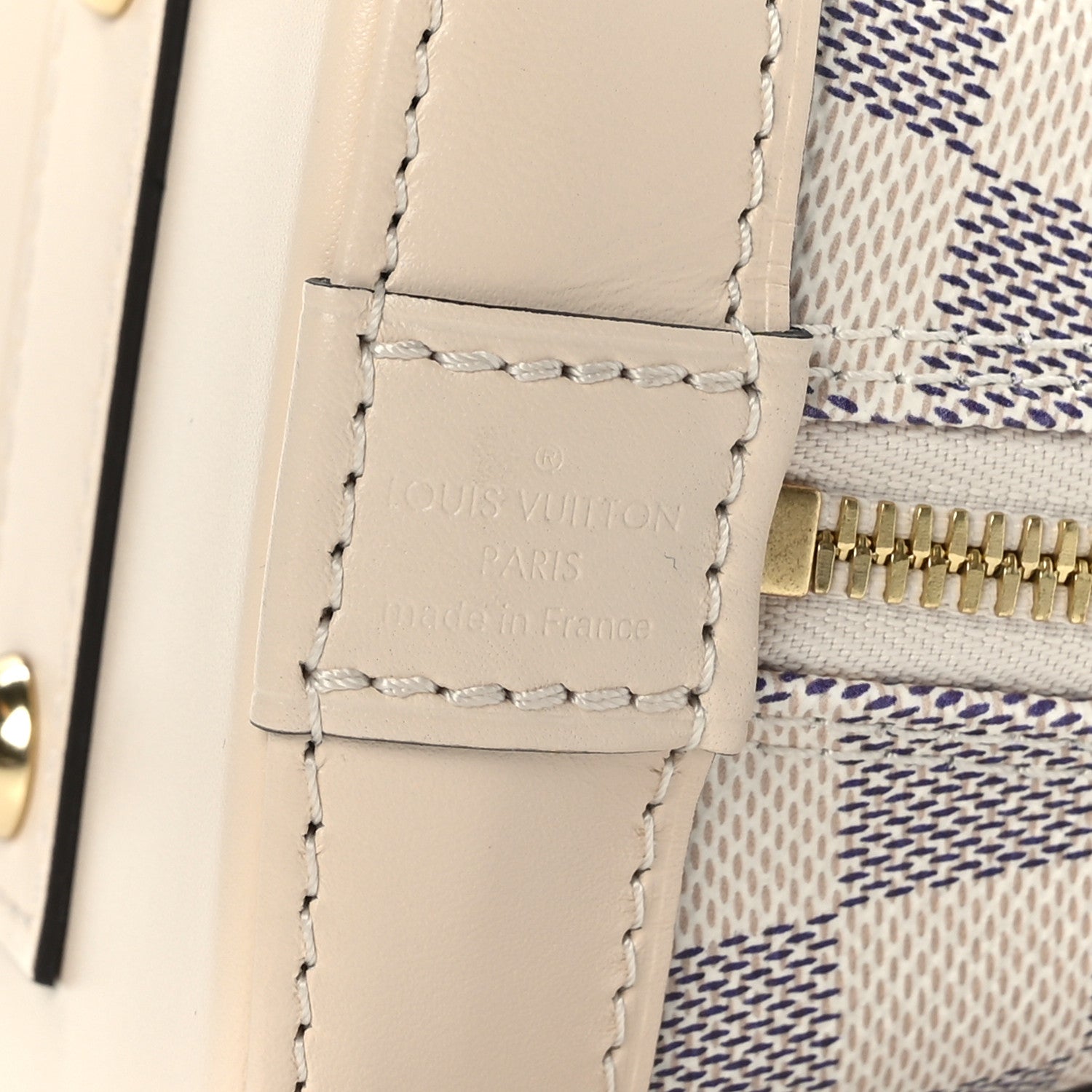 Louis Vuitton Damier Azur Braided Alma BB 6 of 8