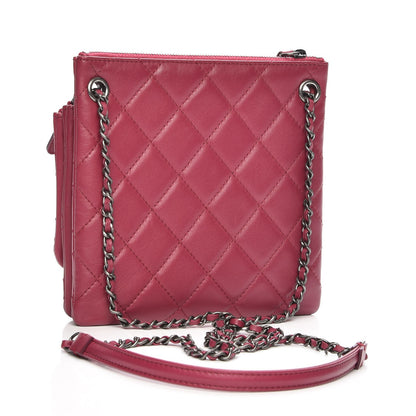 Chanel Patent Quilted Crossbody Pink 3 of 9
