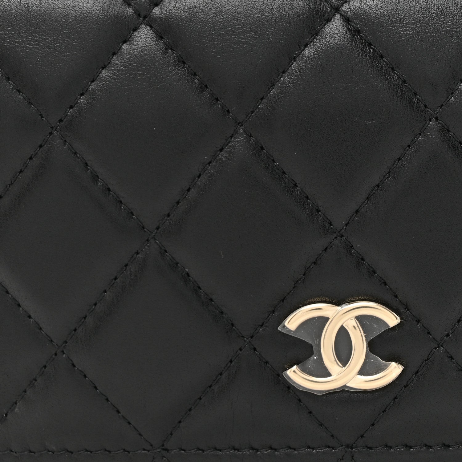Chanel Calfskin Quilted Mini Maxi Pearls Wallet On Chain WOC Black 8 of 10