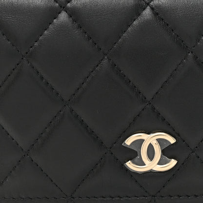Chanel Calfskin Quilted Mini Maxi Pearls Wallet On Chain WOC Black 8 of 10