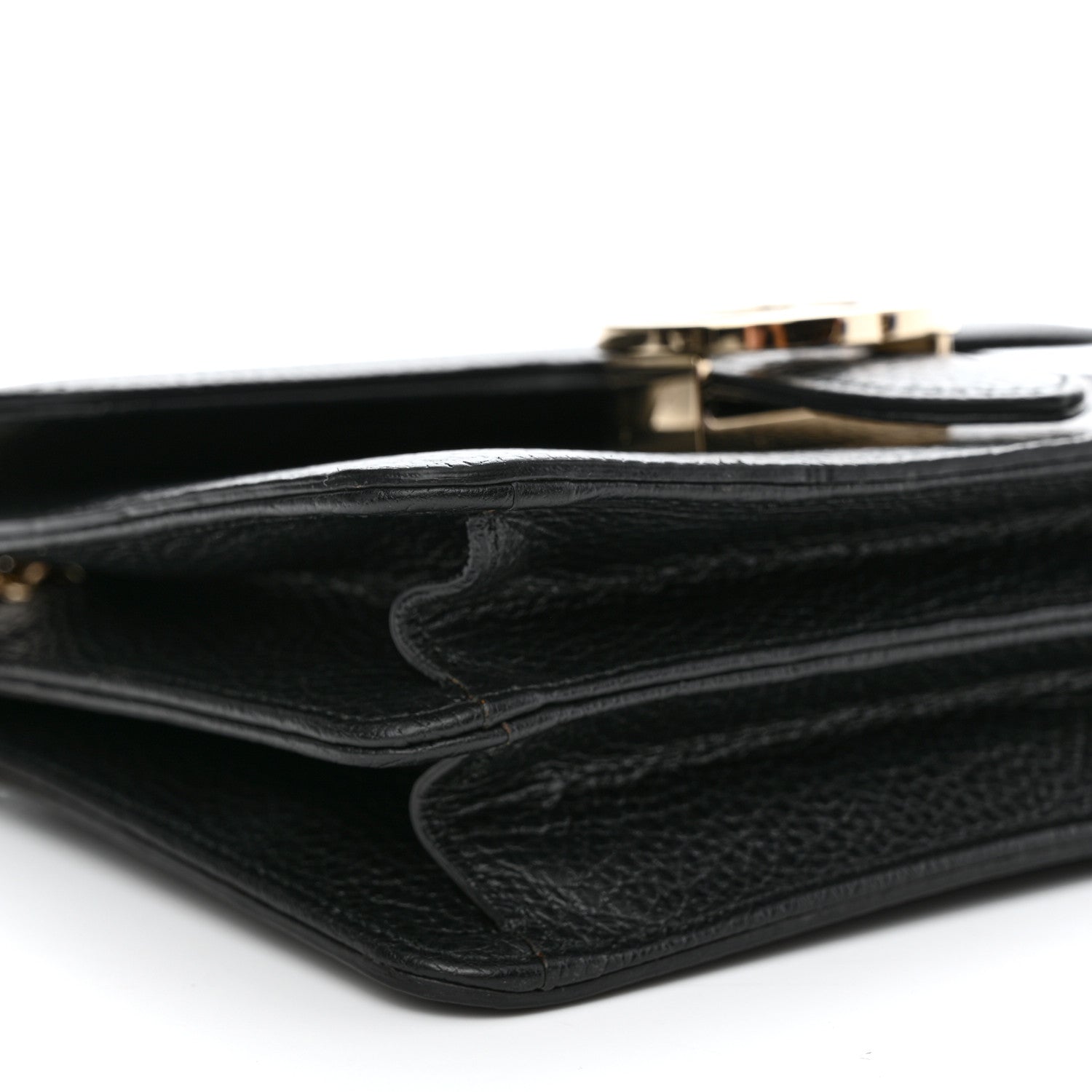 Gucci Dollar Calfskin Small Interlocking G Shoulder Bag Black 10 of 11