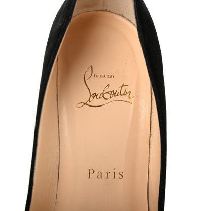 Christian Louboutin Veau Velours Pigalle Follies 100 Pumps 37 Black 7 of 10