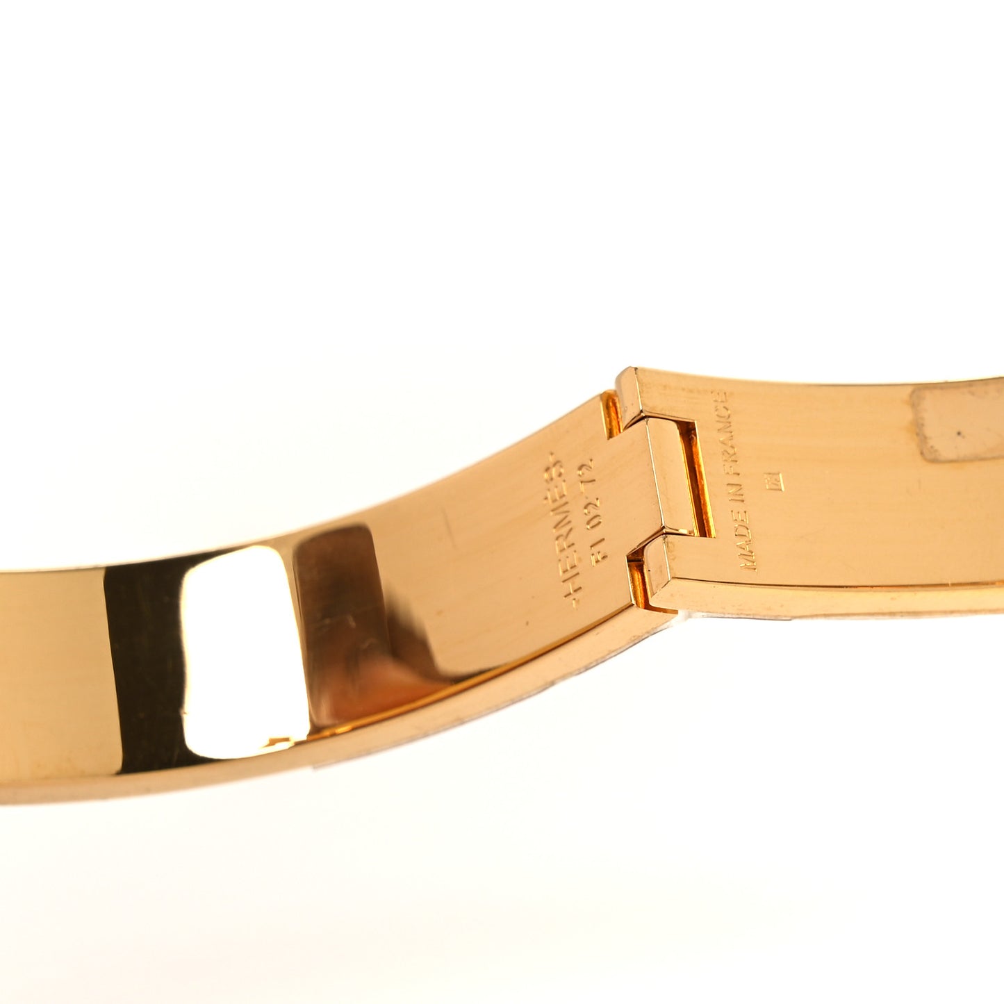 Enamel Narrow Clic Clac H Bracelet PM Creme