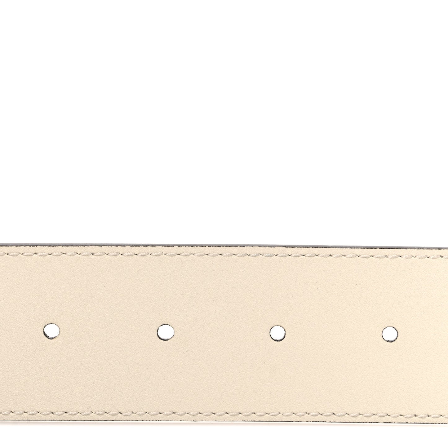 Calfskin Double G 40mm Belt 95 38 Mystic White