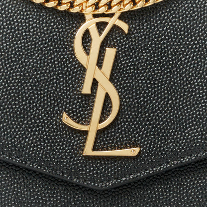 Saint Laurent Grain de Poudre Uptown Chain Wallet Black 7 of 10
