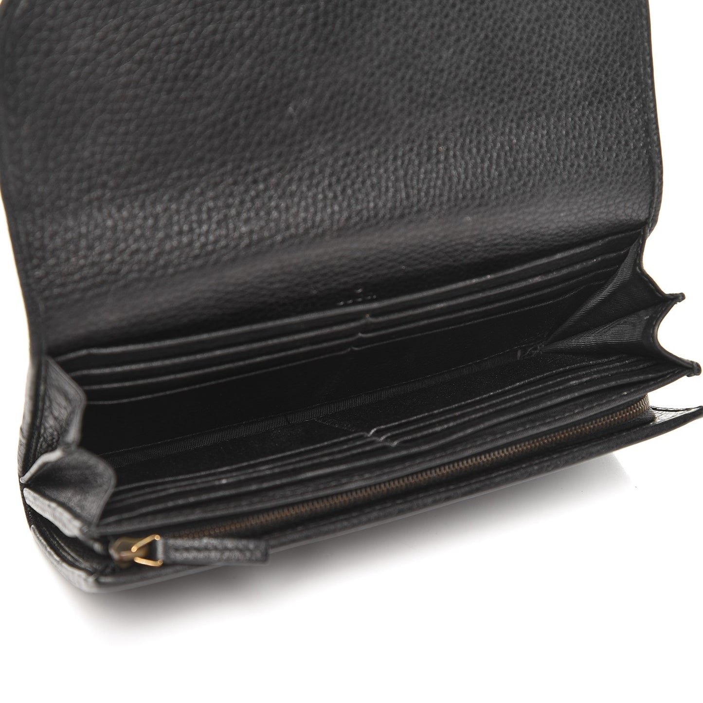 Calfskin 1973 Continental Clutch Wallet Black