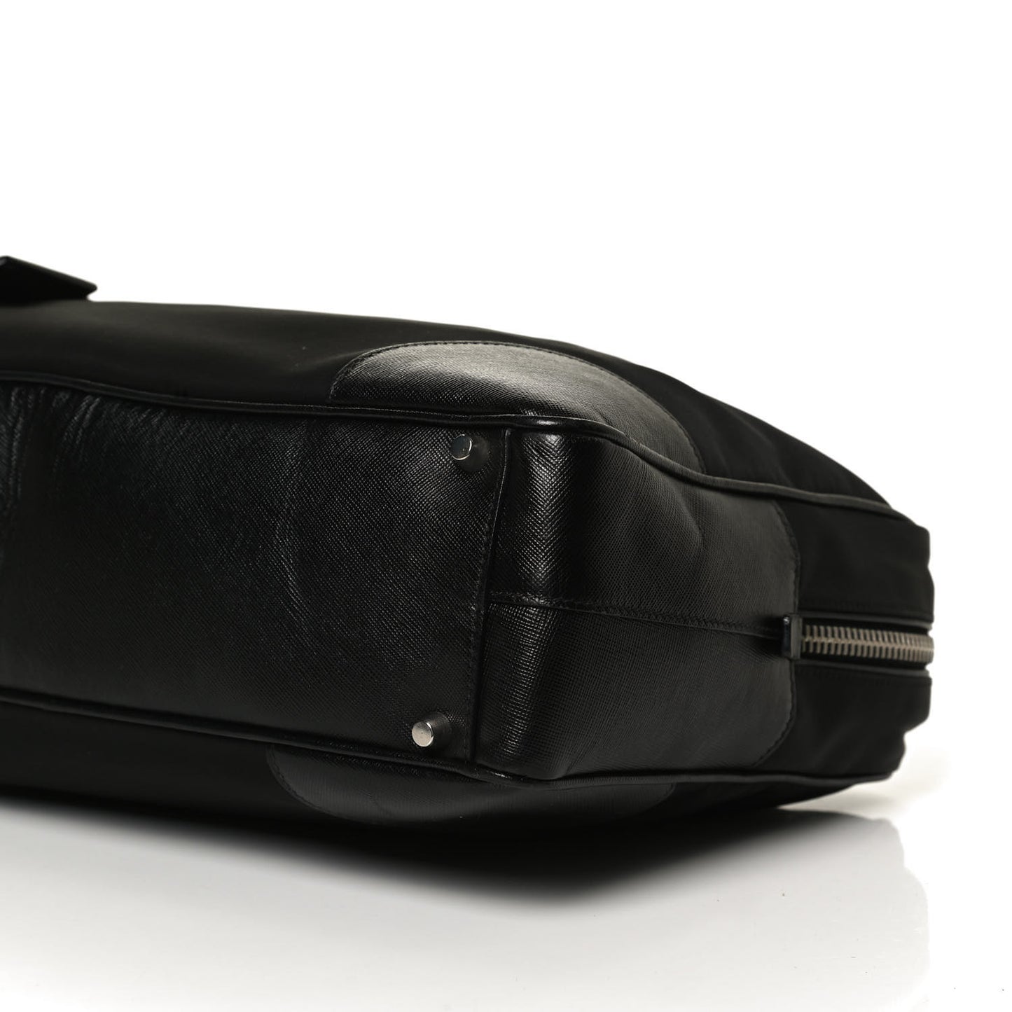 Tessuto Nylon Saffiano Tote Black