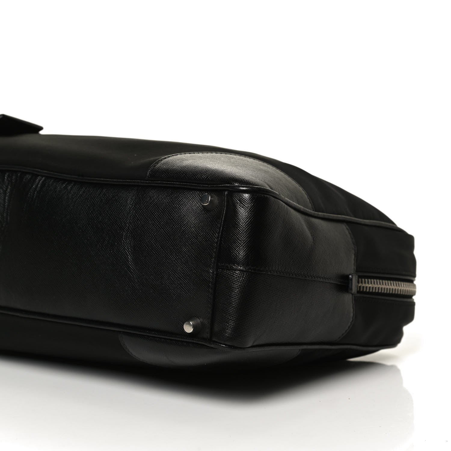 Prada Tessuto Nylon Saffiano Tote Black 5 of 10