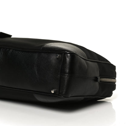 Prada Tessuto Nylon Saffiano Tote Black 5 of 10