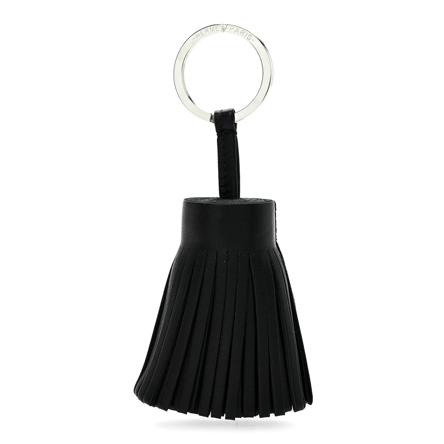 Lambskin Carmen Tassel Key Holder Black