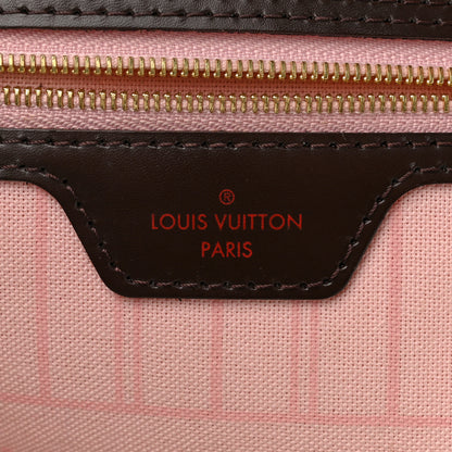 Louis Vuitton Damier Ebene Neo Neverfull MM Rose Ballerine 6 of 14