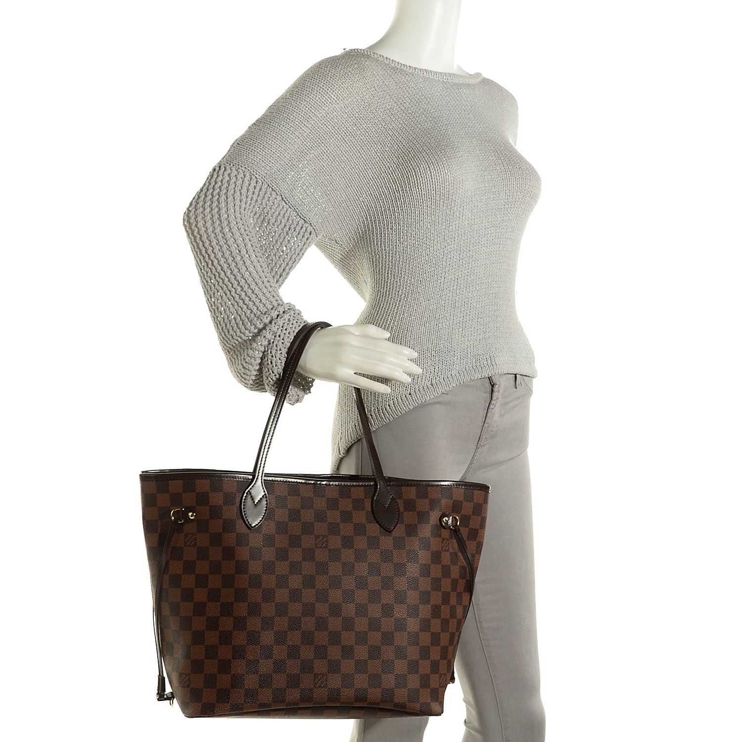 Louis Vuitton Damier Ebene Neverfull MM 2 of 8