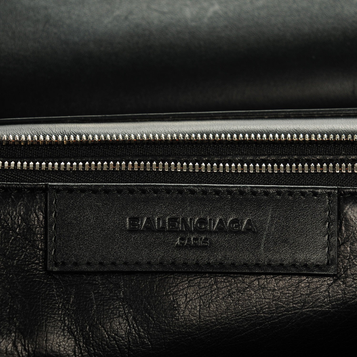 Balenciaga Smooth Calfskin Le Dix M Cartable Shoulder Bag Black 6 of 7