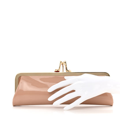 Christian Louboutin Patent Miss Loubi Clutch Nude 2 of 8