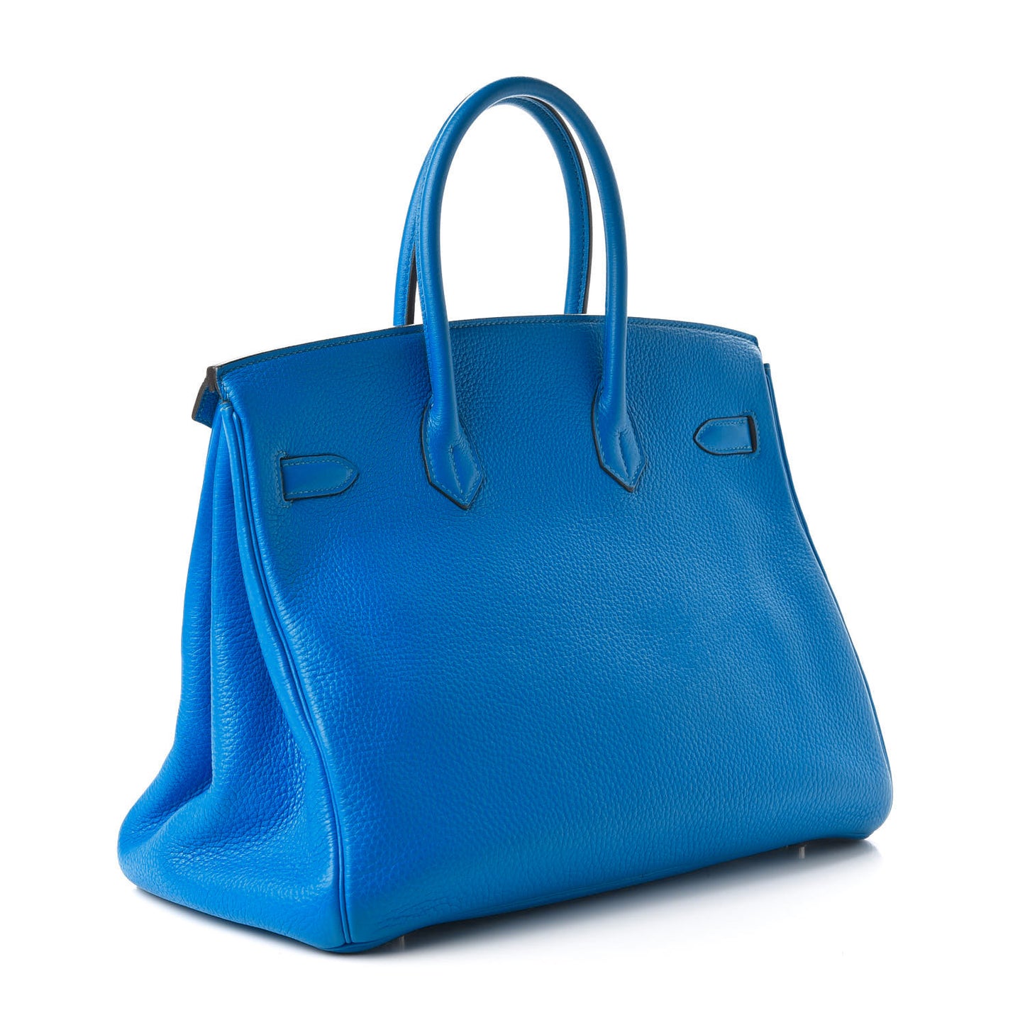 Taurillon Clemence Birkin 35 Bleu Hydra