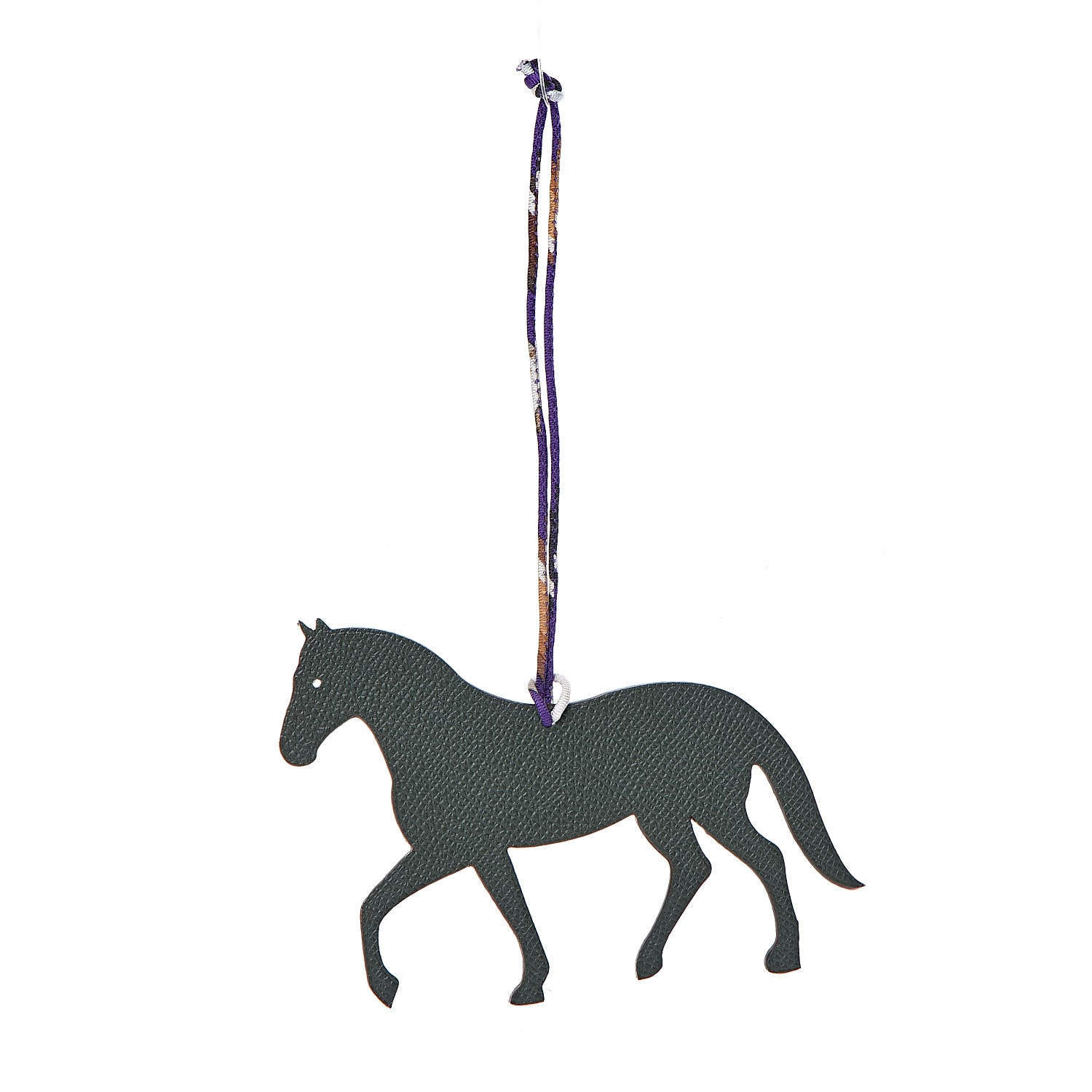 Hermes Epsom Togo Petit H Bag Charm Horse GM Vert Anglais Anemone 1 of 4