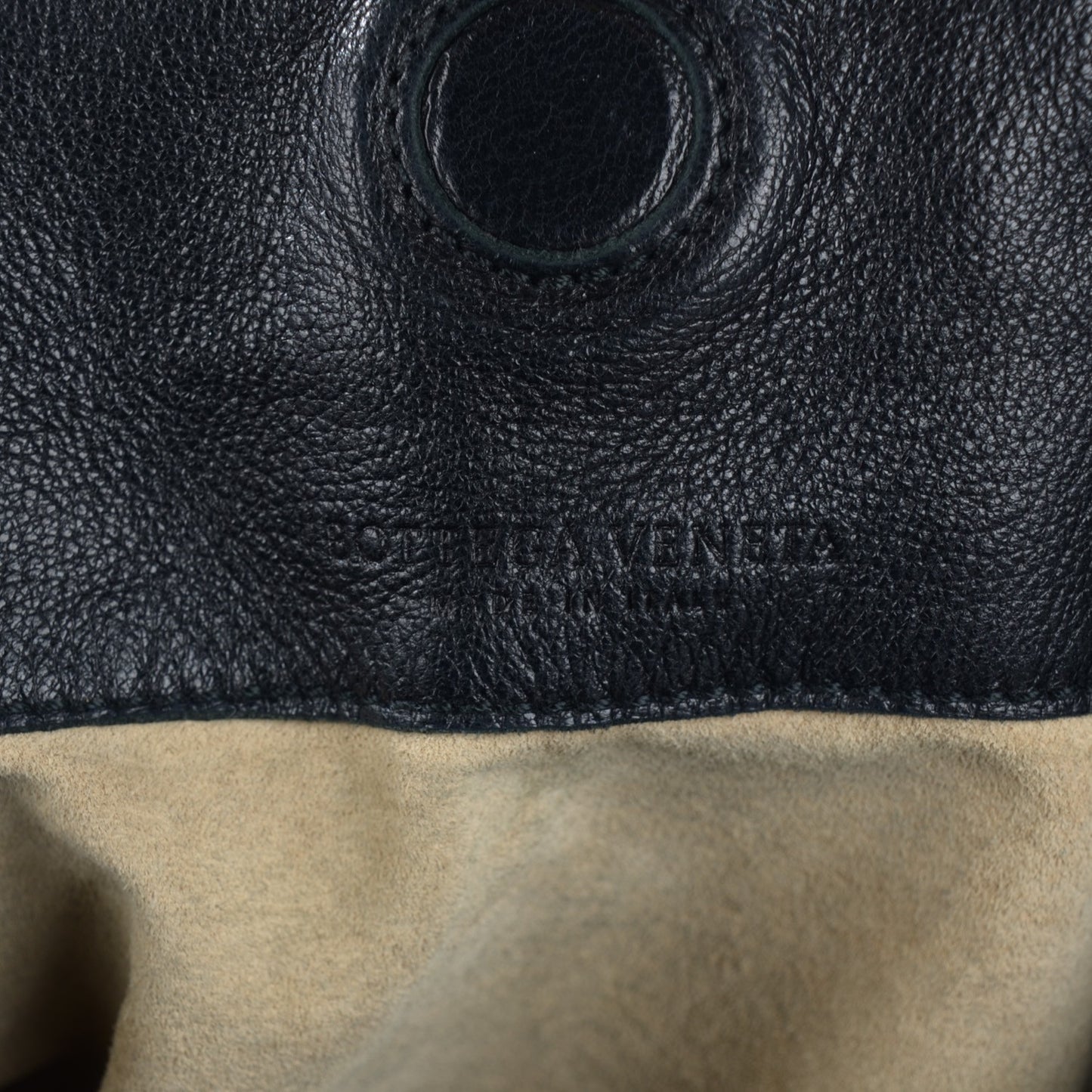 Nappa Intrecciato Large Campana Nero Black