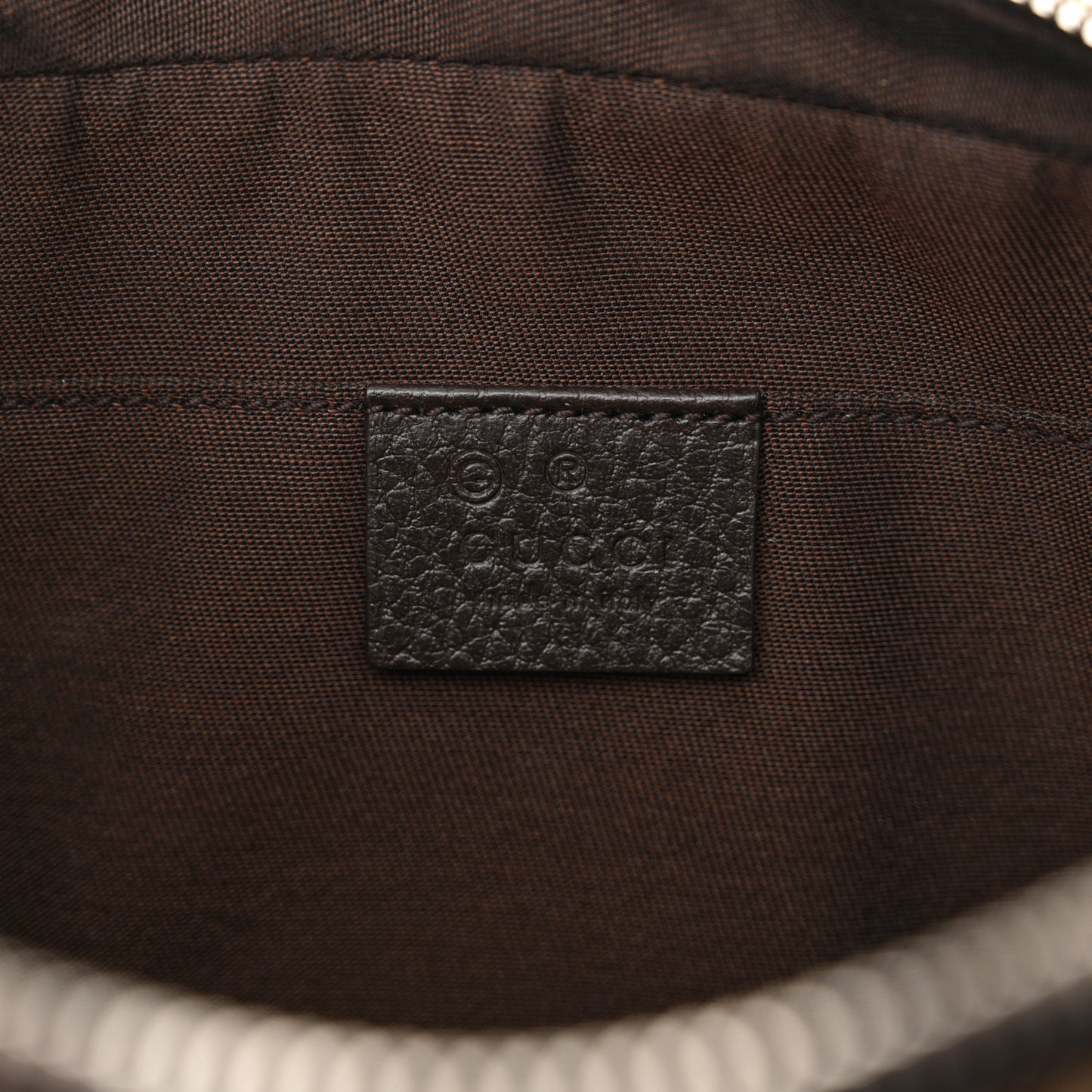 Monogram Dollar Calfskin Belt Bag Beige Ebony Testa di Moro Marrone Scuro